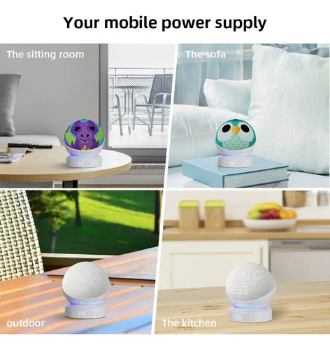 Batería Portátil Y Soporte Design Para Echo Dot 5a Gen Color