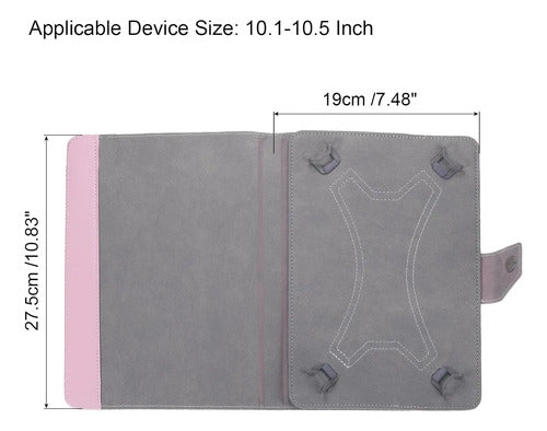 Funda Para Tablet 10.1 A 10.5 Pulgadas Rosa