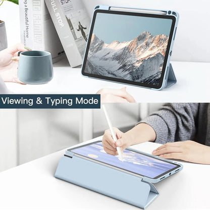 Funda Para iPad Pro 11 Pulgadas Con Soporte Para Lapiz Azul Claro