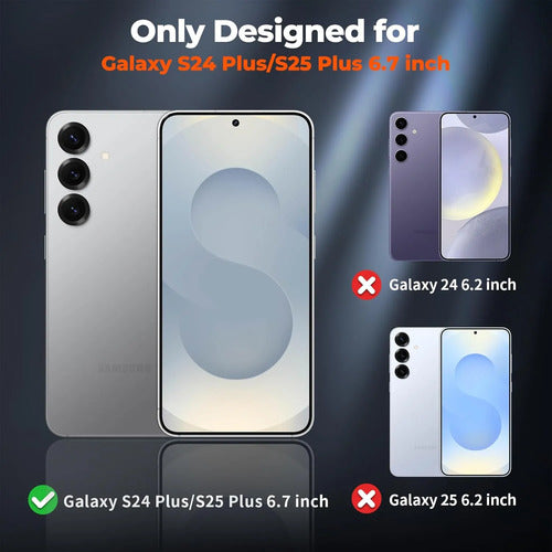 Funda Resistente Para Samsung Galaxy S25 Plus & S24 Plus Azul Oscuro