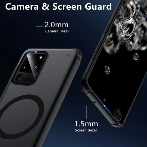 Funda Magnética Tianniuke Para Samsung Galaxy S20 Ultra Negro