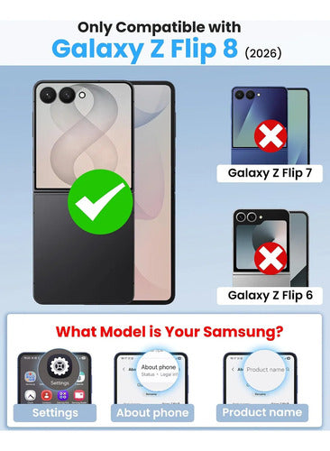 Funda Con Soporte Para Samsung Galaxy Z Flip 8 Azul Translúcido