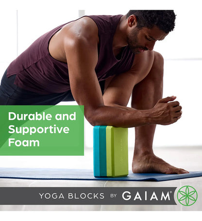 Bloque De Yoga Gaiam En Espuma Eva Antideslizante Y Liviana Rubor Ateniense