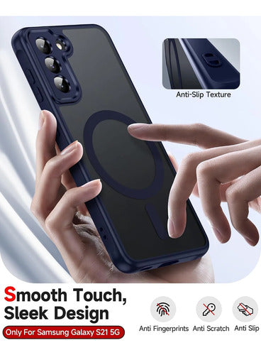 Funda Para Galaxy S21 Azul Liso