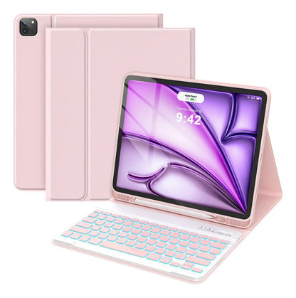 Funda Con Teclado Para iPad Air Y iPad Pro Rosa