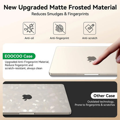 Carcasa Funda Transparente Para Macbook Air 13.6' Negro