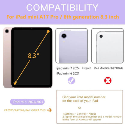 Funda Para iPad Mini 7/6 Gen 2024/2021 8.3'' Lavanda