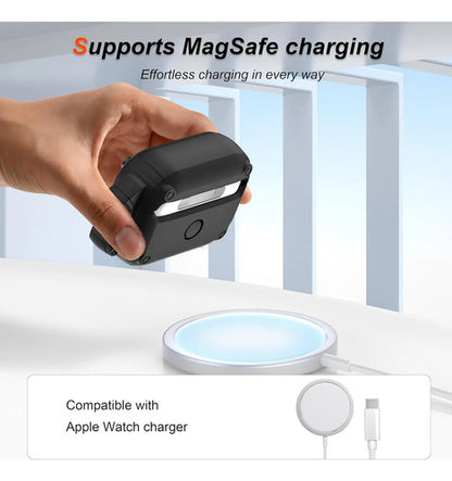 Estuche Para AirPods Pro 2da Generación Con Kit Negro