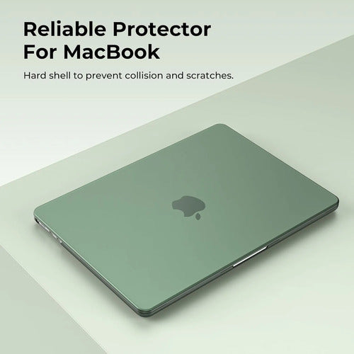 Carcasa Funda Transparente Para Macbook Air 13.6' Verde Oscuro