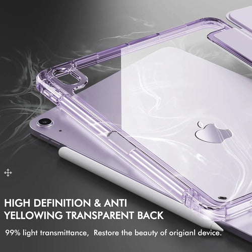 Funda Infiland Para iPad Air 11'' Con Soporte Para Lápiz Lavanda