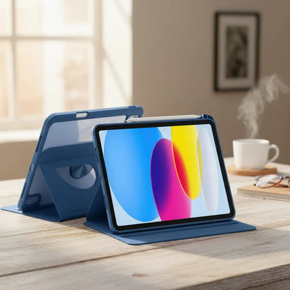 Funda Giratoria Para iPad Azul
