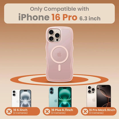 Funda Para iPhone 16 Pro Con Correa Rosa Lisa