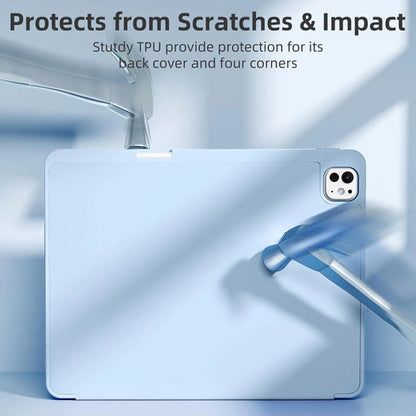 Funda Akkerds Para iPad Pro 13' Con Soporte Para Lápiz Celeste