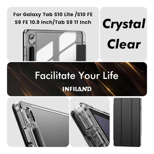Funda Para Samsung Galaxy Tab S10 Fe/s9 Fe 5g 10 Negro