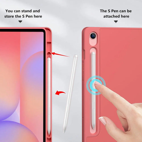 Funda Para Galaxy Tab S10 Lite/s10 Fe/s9 Fe 10.9 ... Rosa