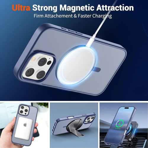 Funda Case Para iPhone 16 Pro Compatible Con Magsafe Lavanda