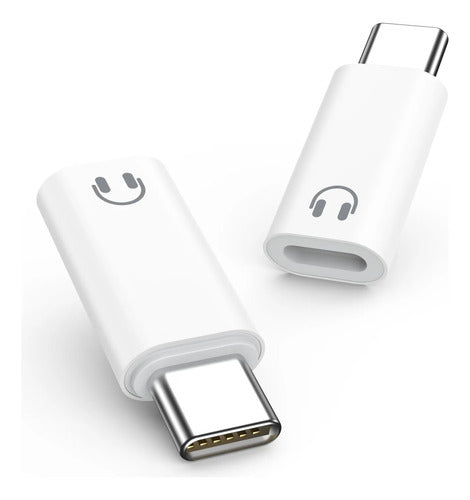 Adaptador De Audio Para Auriculares Usb C A Lightning Blanco