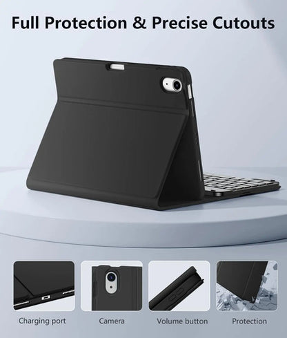 Funda Con Teclado Para iPad Air 11'' M3/m2, 2025 Negro