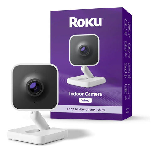 Cámara De Seguridad Roku Para Interiores, Visión Nocturna.