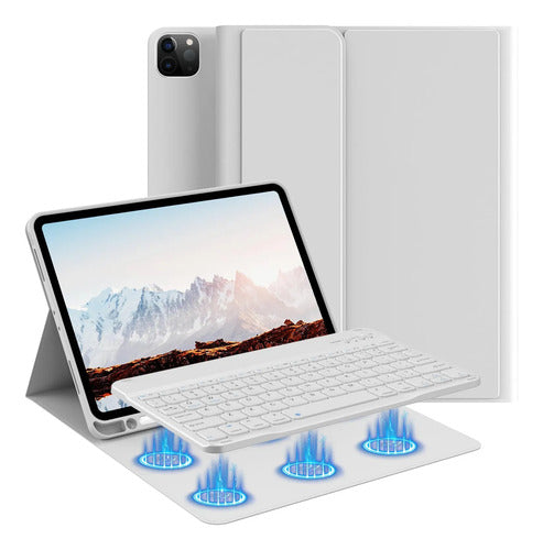 Funda Con  Teclado Para iPad Pro 11'' Gen Gris