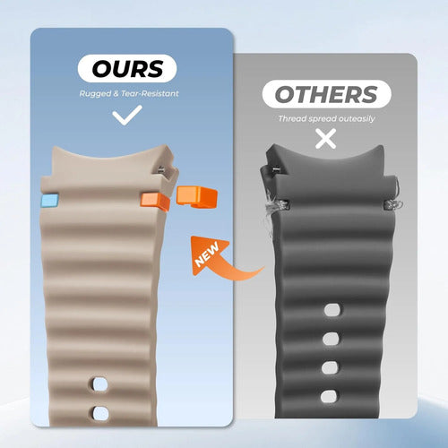 Correas Deportivas Compatibles Con Galaxy Watch 7 6 5 4 Fe Terracota 4.4 Cm
