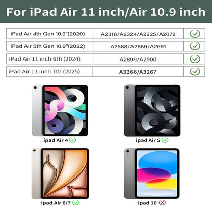 Funda Con Teclado Bluetooth Para iPad Air 11'' M3/m2 & Air Gris