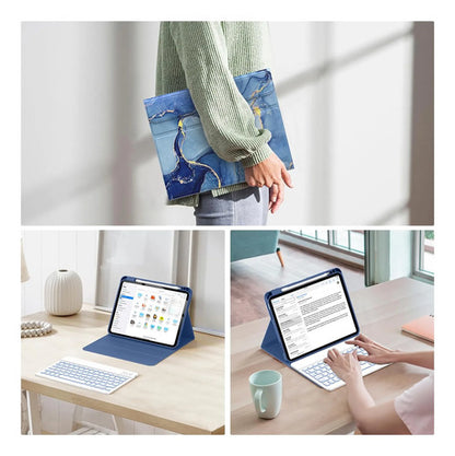 Funda Con Teclado Para iPad (a16) 11th/10th Gen Azul