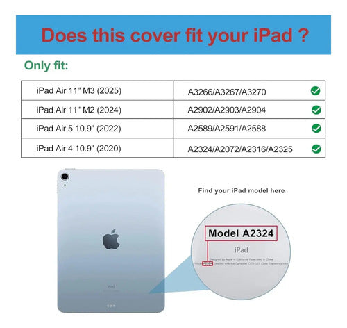 Funda iPad Air De 11' PuLG M3/m2-2025/2024