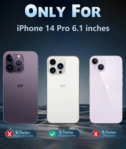 Funda Para iPhone 14 Pro Transparente Anti-amarilleo Rosa
