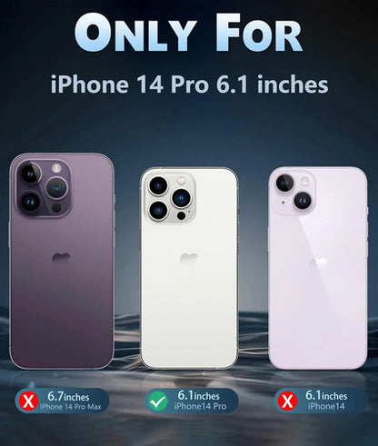 Funda Para iPhone 14 Pro Transparente Anti-amarilleo Rosa