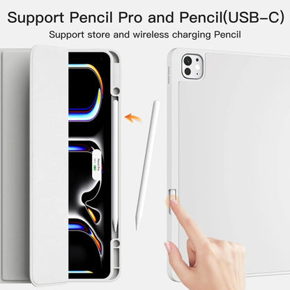 Funda Akkerds Para iPad Pro 13' Con Soporte Para Lápiz Gris