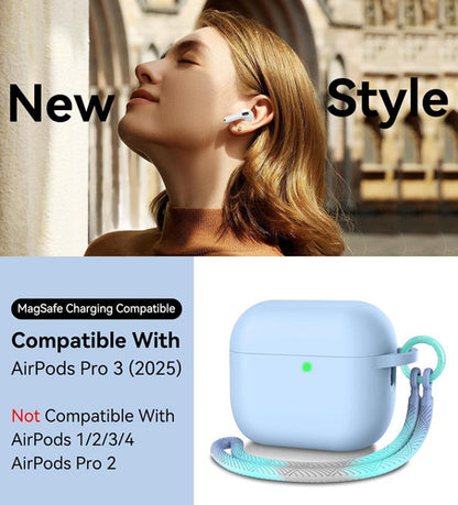 Funda Estuche Para AirPods Pro 3 2025 Azul