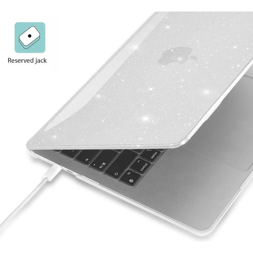 Carcasa Funda Transparente Para Macbook Air 13.6' Plateado