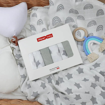 Conjunto De 6 Mantas Muselina Para Bebés