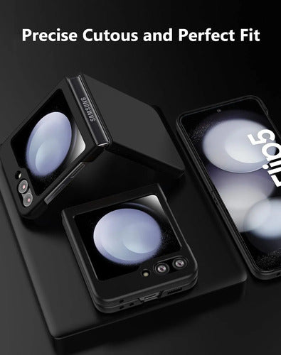 Funda Para Samsung Galaxy Z Flip 5 (2023) Negro Lisa