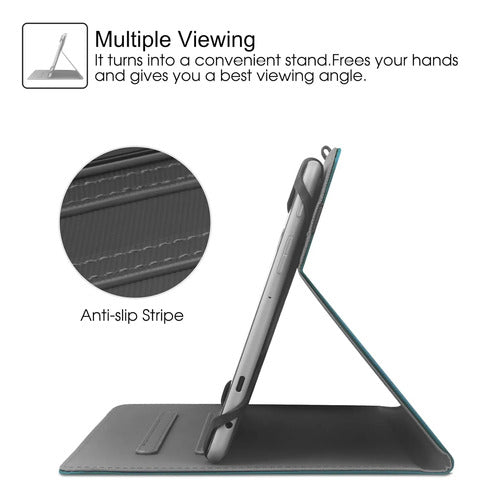 Funda Universal Para Tablet 9-11 Pulgadas Con Soporte Verde