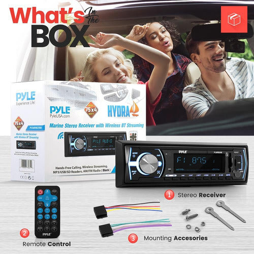 Estéreo Bluetooth Inalámbrico Pyle Plcd43btm Para Auto