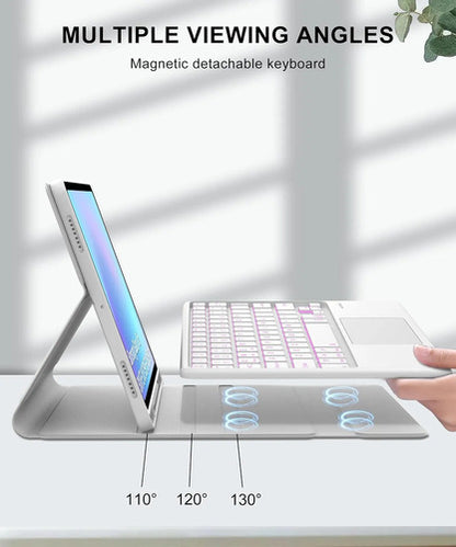 Funda Con Teclado Para Samsung Galaxy Tab S10 Lite/s10 Fe/s9 Gris