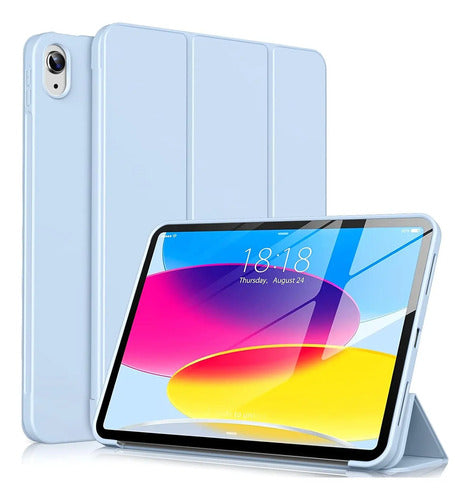 Funda Para iPad A16 10 (10.9 ) Y 11 Gen (2022-2025) Azul Claro