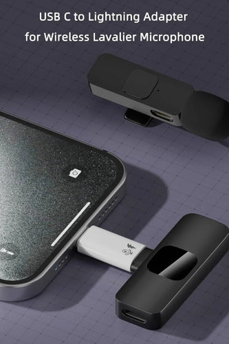 Adaptador Usb C A Micrófono Para iPhone Blanco