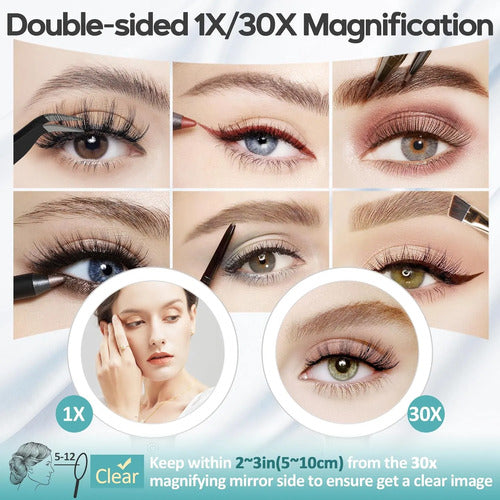 Espejo De Maquillaje Con Luz Blanco