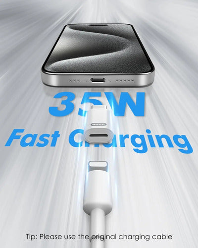 Adaptador Lightning A Usb C Para Para iPhone Y Galaxy Blanco