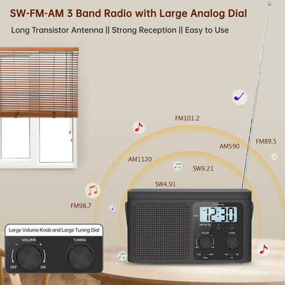 Radio Am/fm Portátil Con Pantalla Digital. Dreamsky Color