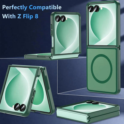 Funda Magnética Para Samsung Galaxy Z Flip 8 Verde Lima Liso