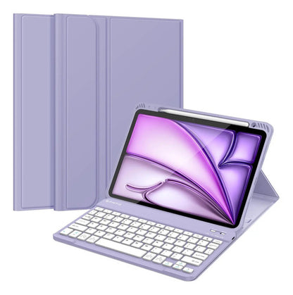 Funda Con Teclado Para iPad Air 11-inch M3/m2, 5ta Lila