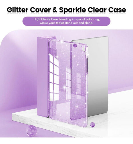 Funda Brillante Para Samsung Galaxy Tab A11 Plus/a9 Plus Violeta