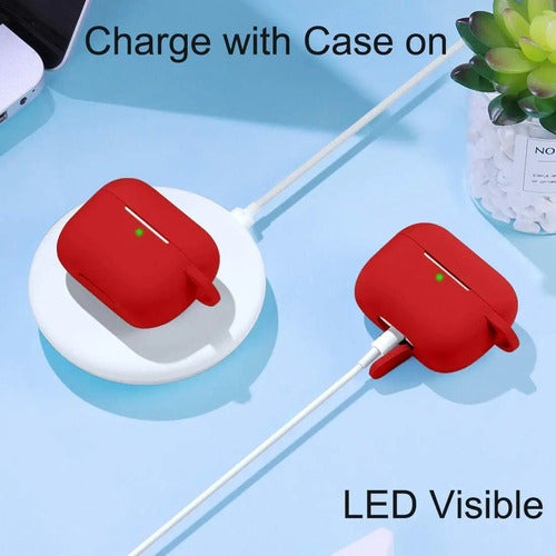 Funda De Silicona Para AirPods Pro 2 Rojo