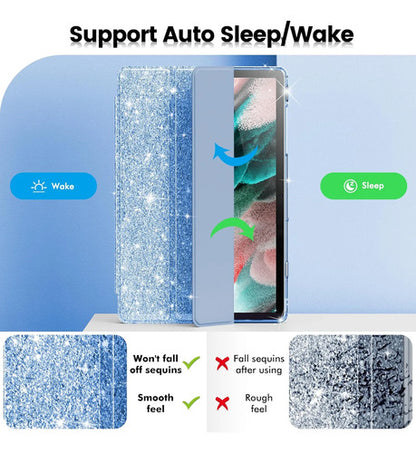 Funda Brillante Para Samsung Galaxy Tab A11 Plus/a9 Plus Azul