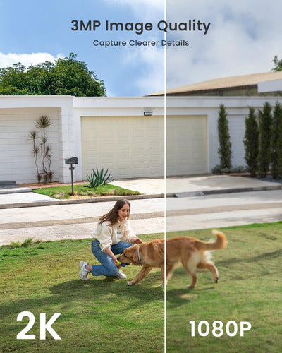 Cámara De Seguridad Inalámbrica Iegeek 2k Blanco