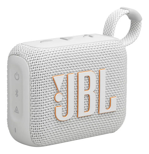 Jbl Go 4 - Compacto Parlante Bluetooth Impermeable, Blanco Blanco